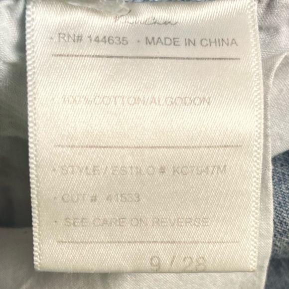 KanCan Kan Can Estilo Womens 9 28 Distressed Destroyed Wide Leg Denim Blue Jeans - Picture 9 of 16